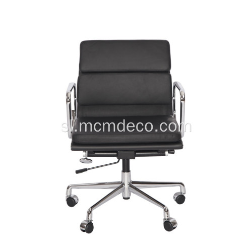 Sodoben Eames mehko blazinico Leather Management stol